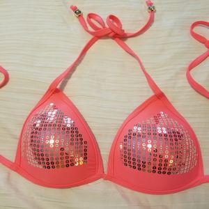 Dollboxx push-up sequin bikini top